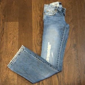 BUFFALO Womens Paradise Distressed Boot Cut Jeans